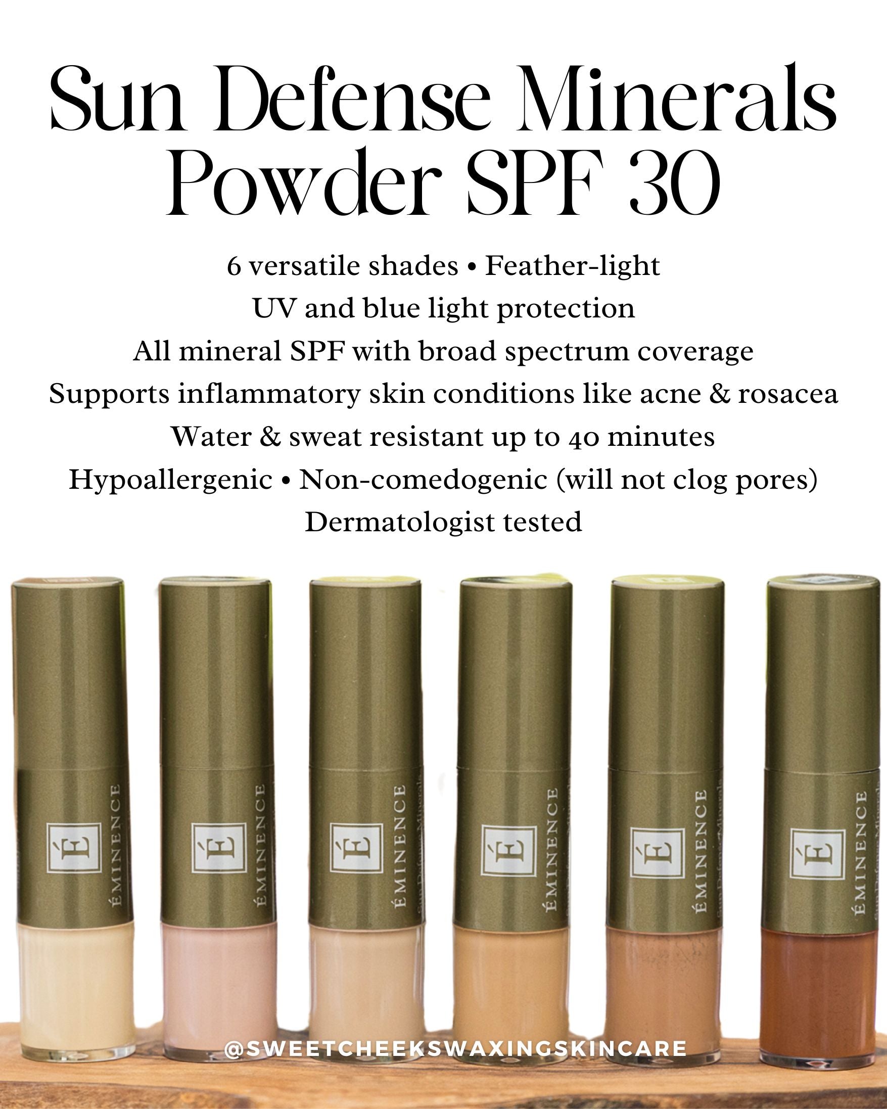 Sun Defense Minerals | Sweet Cheeks Waxing and Skincare